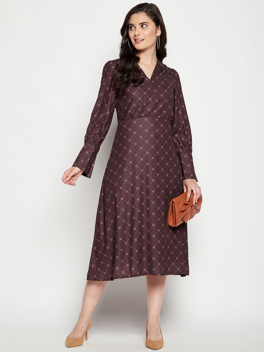 CAMLA Barcelona Puff Sleeve Fit & Flare Dress for Women