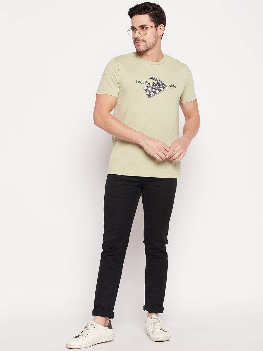 Camla Green Men T- Shirt