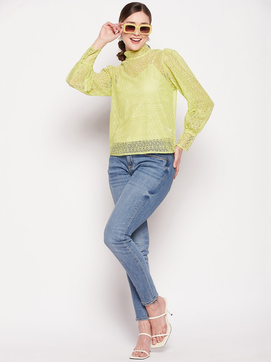 Camla Green Women Top