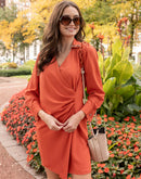 Camla Rust Women Dress