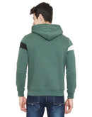 Camla Men Green Hooded Sweatshirt