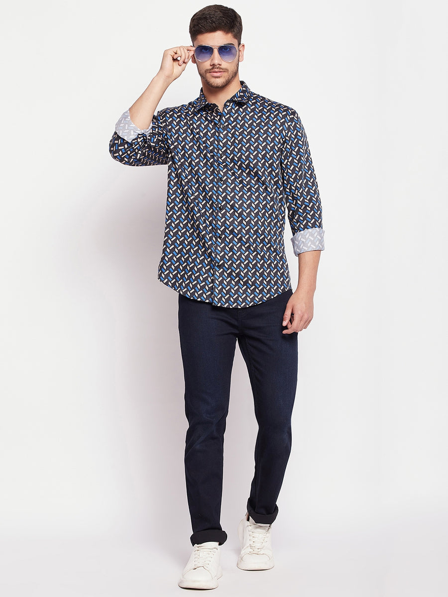 Camla Black Men Shirt