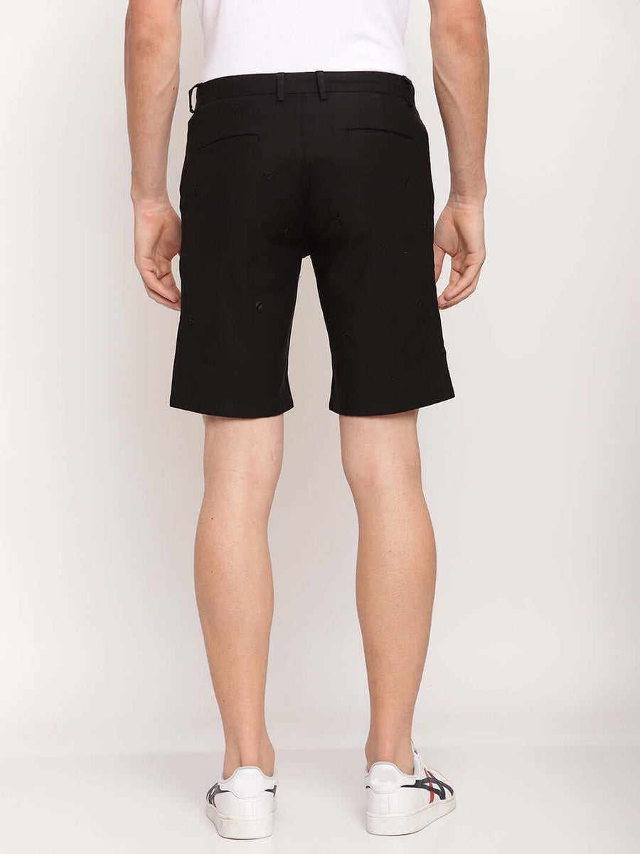 Camla Barcelona Men Black Solid Shorts