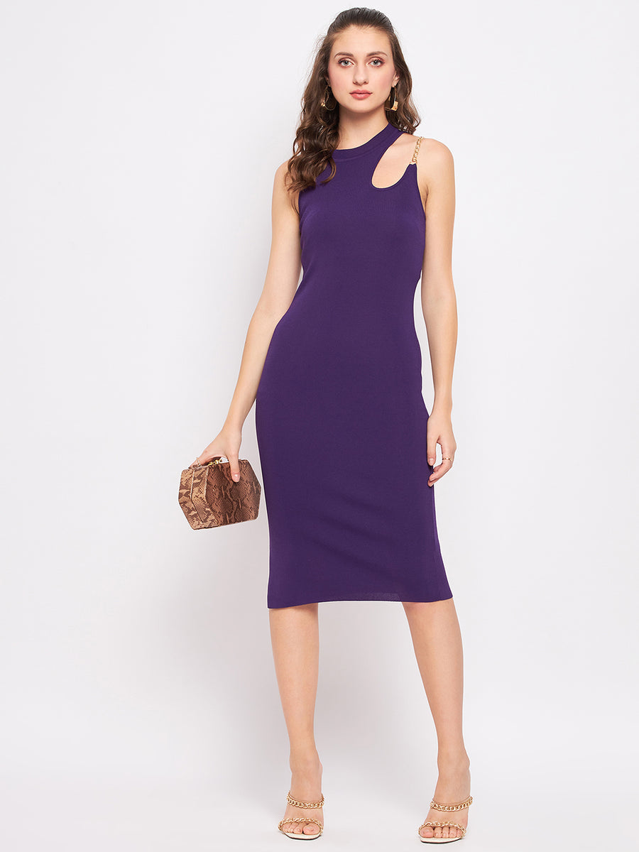 Buy Madame Purple Sheath Dress - Dresses for Women 20234766