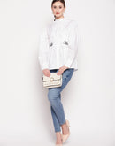 Camla Barcelona White Satin Shirt