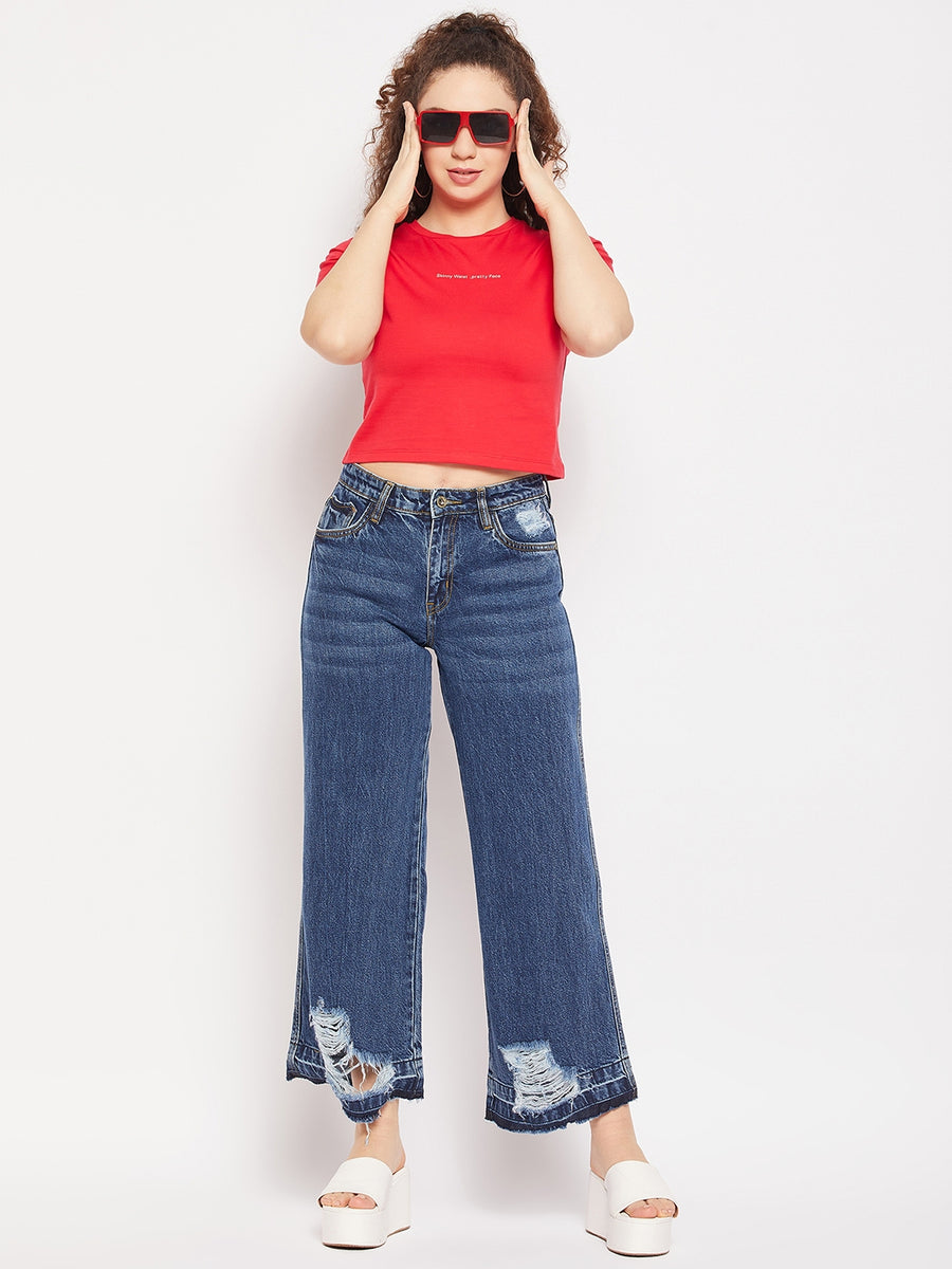 Camla Red Women T- Shirt