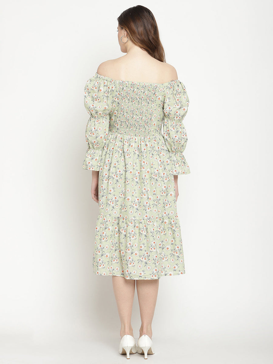 Camla Green Dress For Women