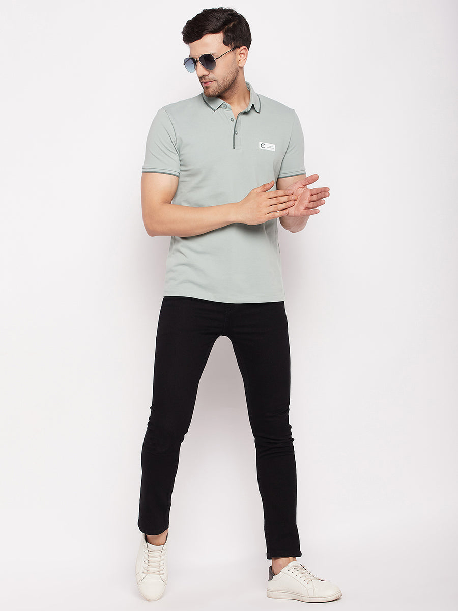 Camla Solid Black Skinny Fit Jeans