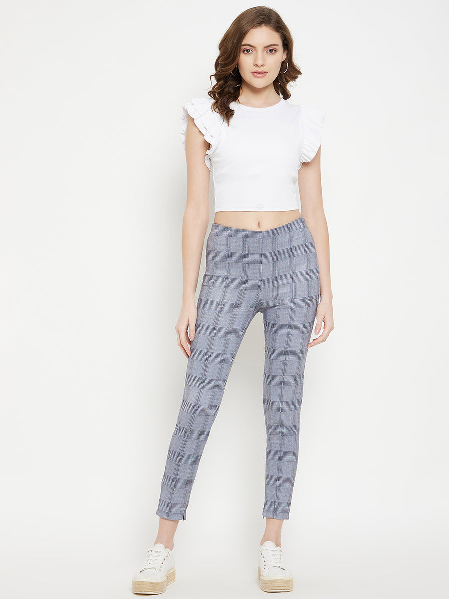 CAMLA Checkered Lilac Track bottoms for Women
