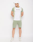 Camla Barcelona Green Cotton Printed  Co-ord set