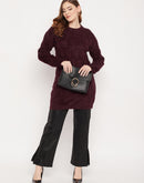 MADAME Solid Long Sweater