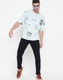 Camla Men Blue T- Shirt
