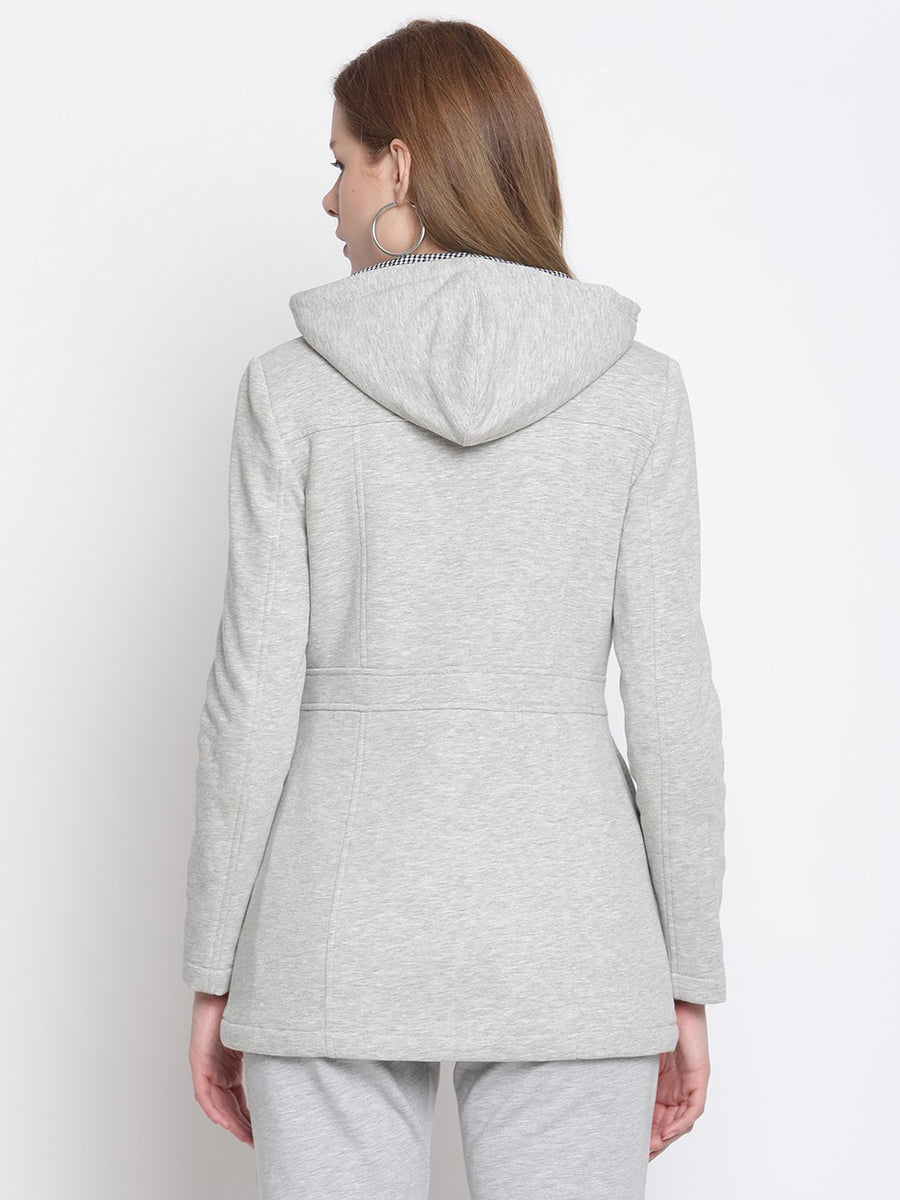 Madame  Grey Hooded Sweatshirt