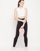 Camla Barcelona Pink Strap Black Jeggings