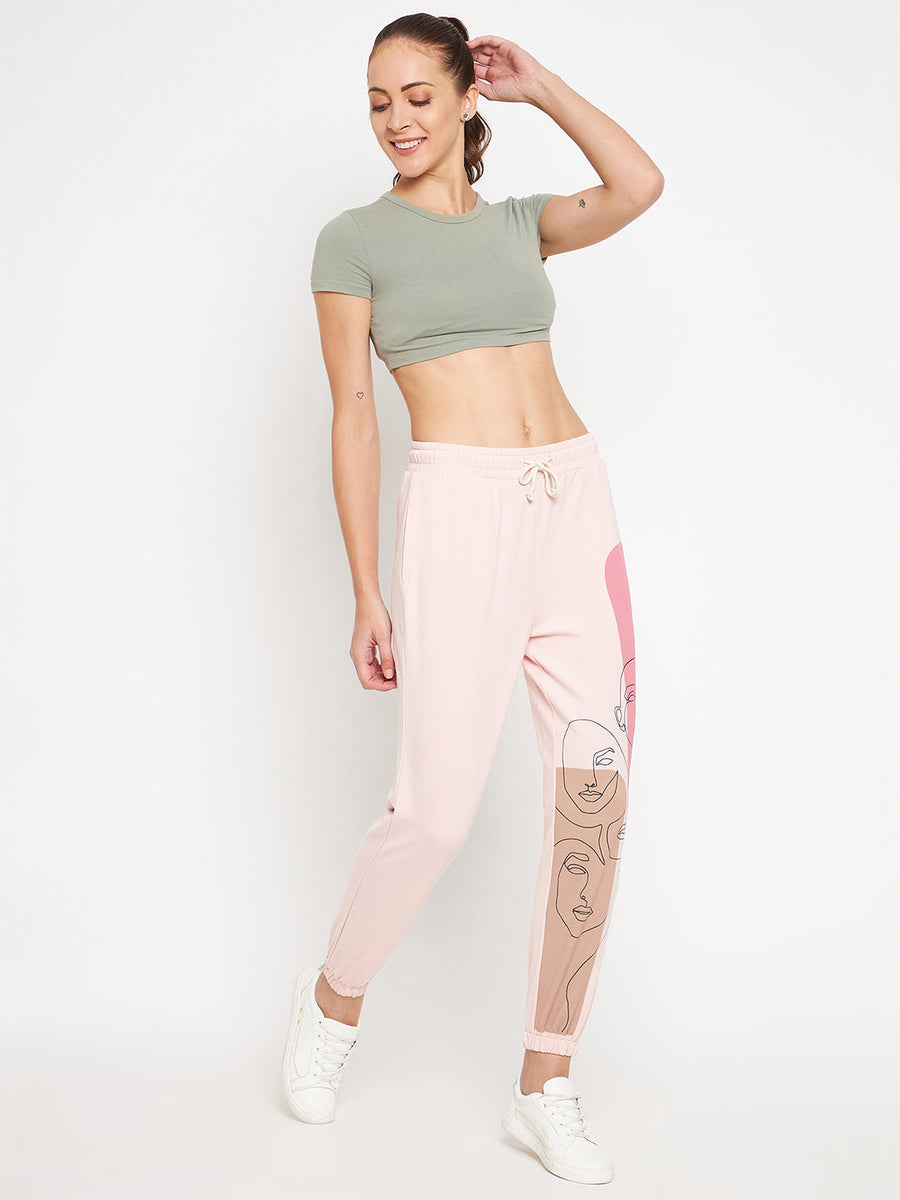 Camla Women Pink Printed Track Bottom