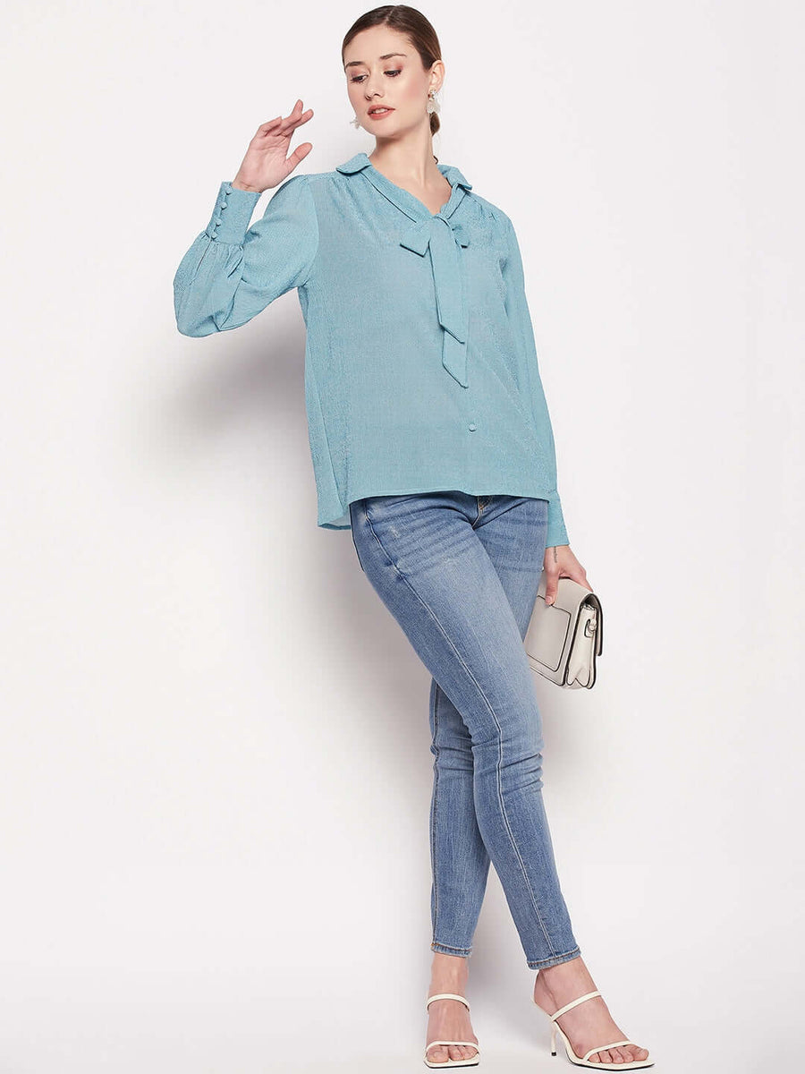 Camla Aqua Women Top
