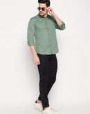 Camla Barcelona Abstract Print Green Shirt