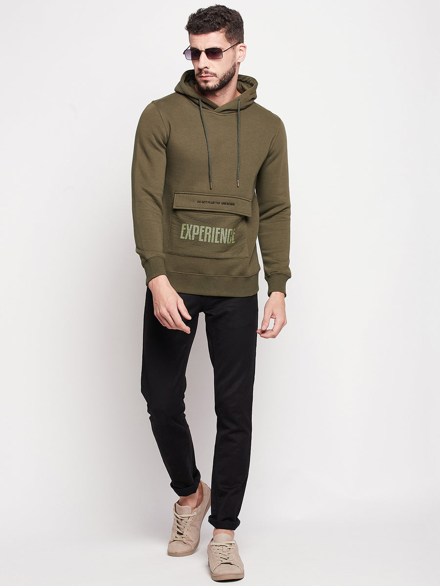Camla Men Olive Sweatshirt