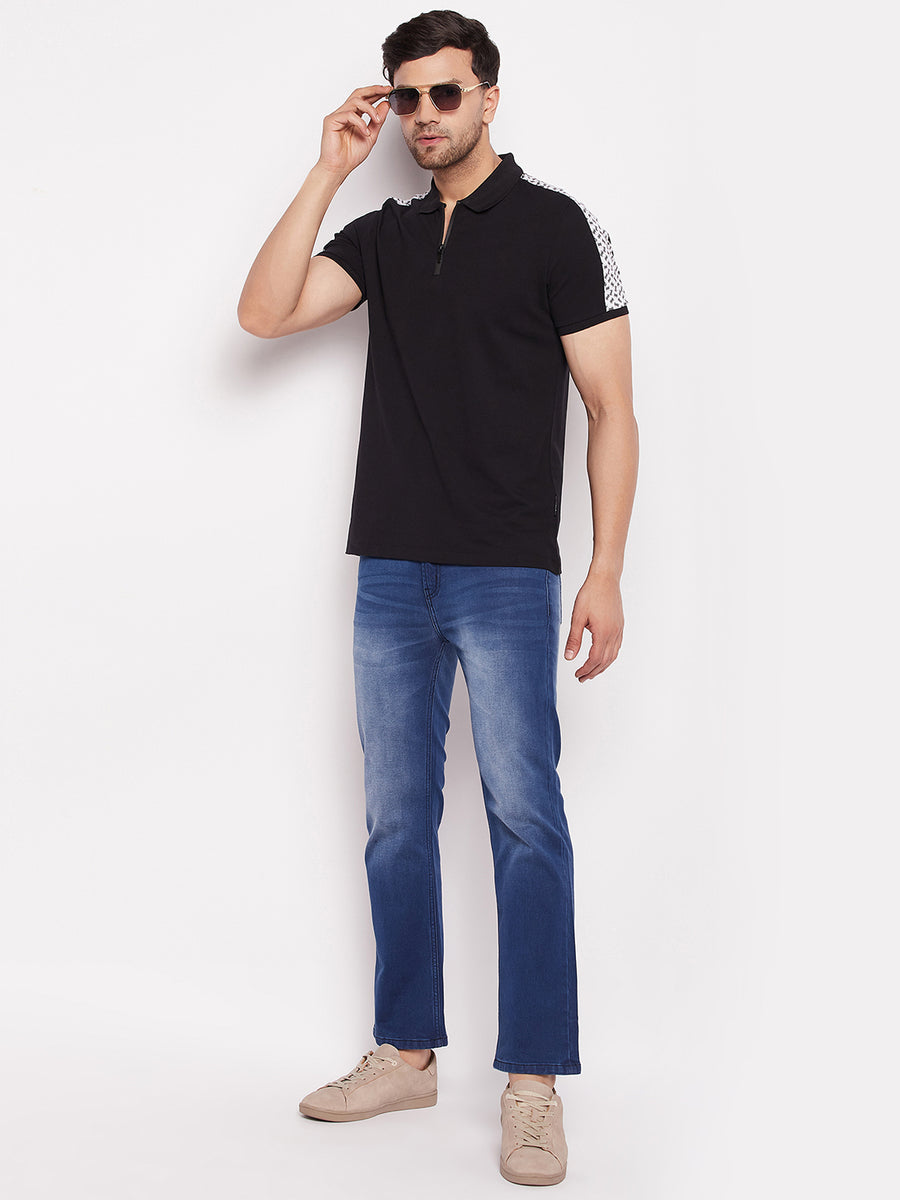 Camla Blue Faded  Regular Fit Jeans