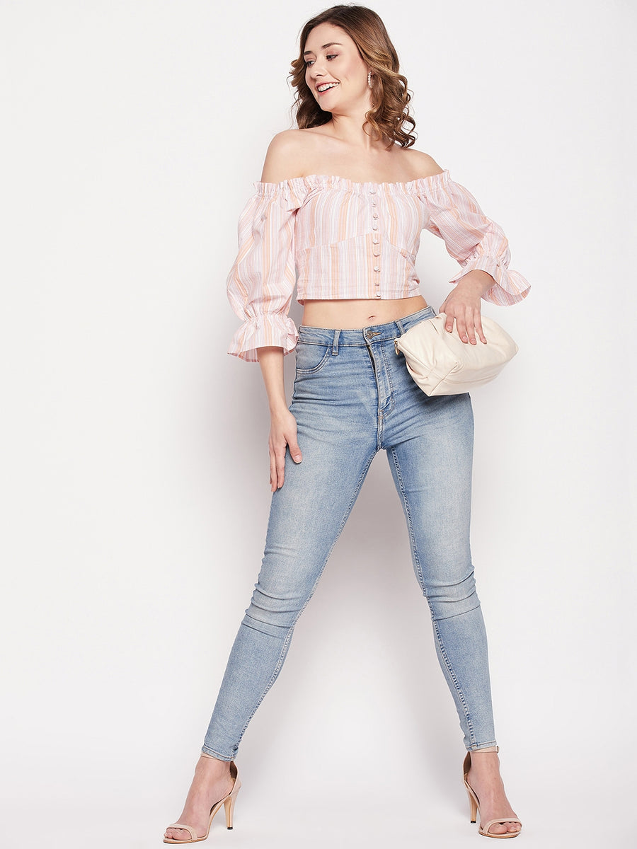 Camla Peach Women Top