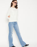 Camla Barcelona Cable Knit Off White Sweater
