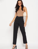 Camla Barcelona O Ring Detailed Black Tapered Trousers