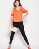 Camla Barcelona Orange Women Top