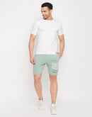 Camla Barcelona Sea Green Cotton Shorts