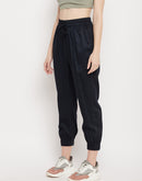 Madame Women Navy Solid Jogger