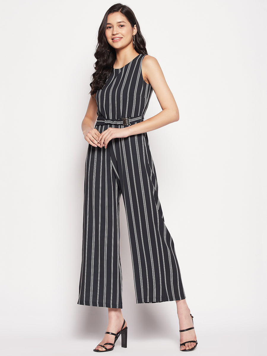 Madame  Black and White Jumpsuit