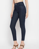 Madame High Rise Navy Blue Skinny Jeans