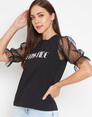 Camla Black T- Shirt For Women