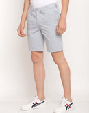 Camla Barcelona Men Letter Print Sky Blue Shorts