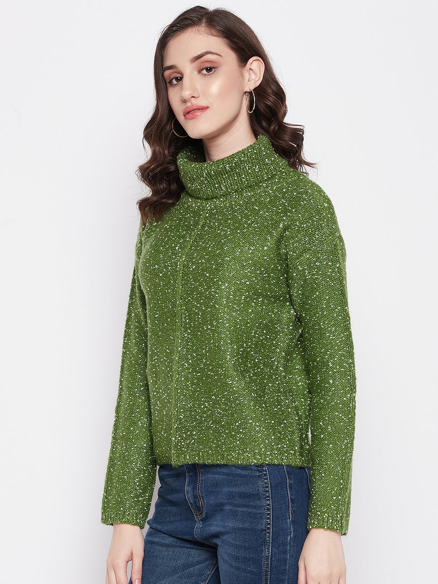Madame Women Green Sweater