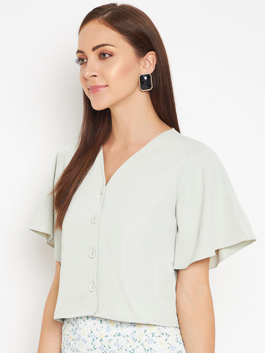 Camla Green  Top For Women