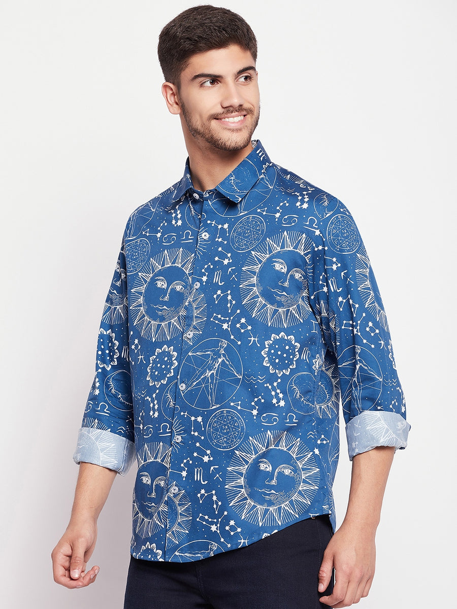 Camla Blue Men Shirt