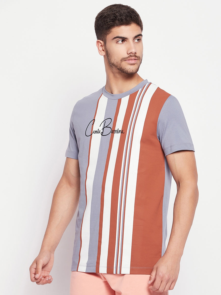 Camla Grey Men T- Shirt