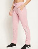 Msecret Drawstring Waist Light Pink Tapered Sweat Pants