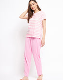 MSecret Hot pink full length Cotton
 Nightsuit