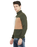 Camla Men Olive Color Sweatshirt