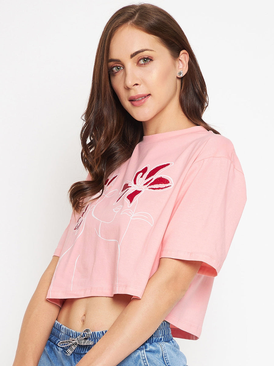 Camla Pink T- Shirt For Women