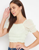 Camla Barcelona Green Top