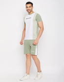 Camla Barcelona Green Cotton Printed  Co-ord set