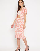 Camla Barcelona Peach Printed Co-Ord Set