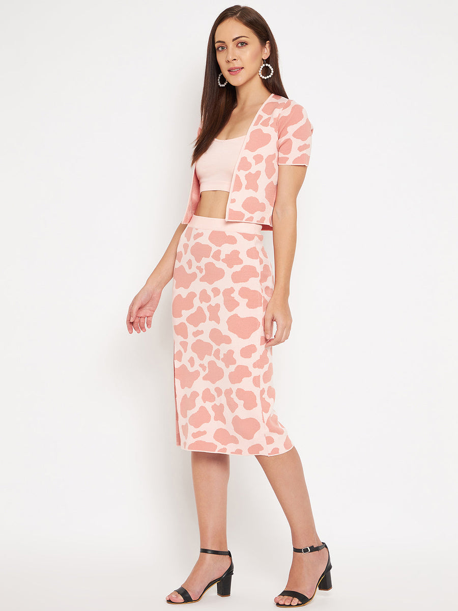 Camla Barcelona Peach Printed Co-ord Set