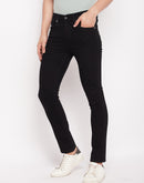 Camla Solid Black Skinny Fit Jeans