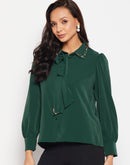Camla Green Women Shirt