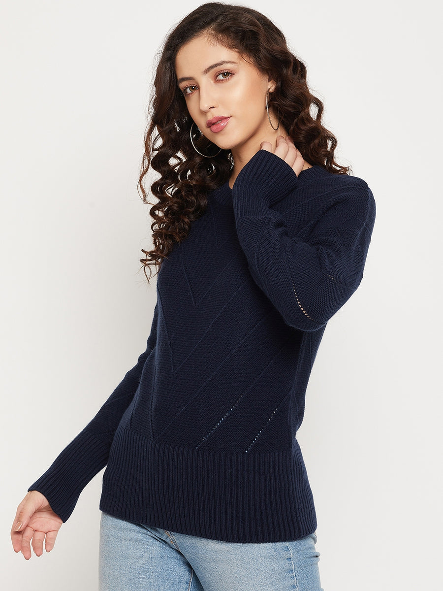 Camla Women Navy Sweater