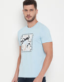 Camla Blue Men T- Shirt