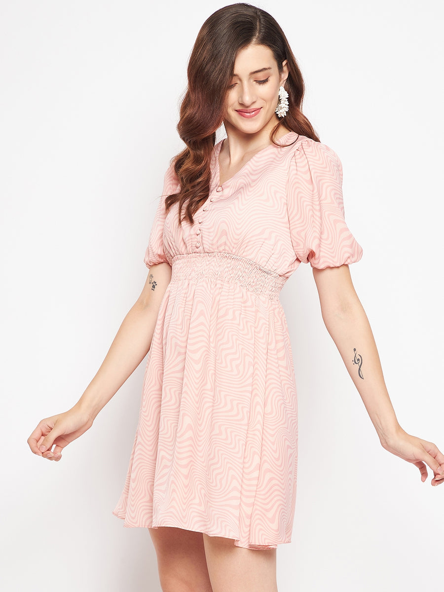 Camla Peach Women Dress